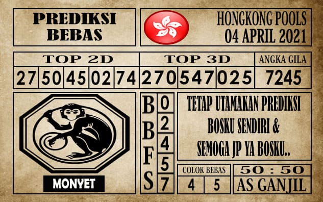 Prediksi Hongkong Pools Hari Ini 04 April 2021