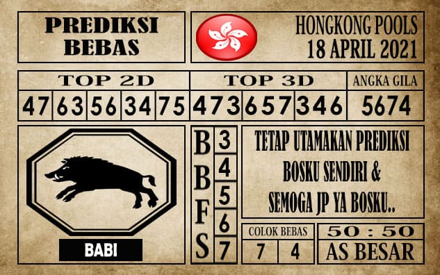 Prediksi Hongkong Pools Hari Ini 18 April 2021