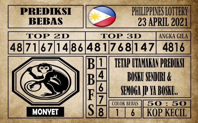 Prediksi Filipina PCSO Hari Ini 23 April 2021
