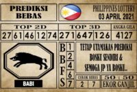 Prediksi Filipina PCSO Hari Ini 03 April 2021
