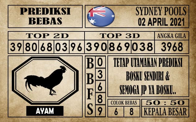 Prediksi Sydney Pools Hari ini 02 April 2021