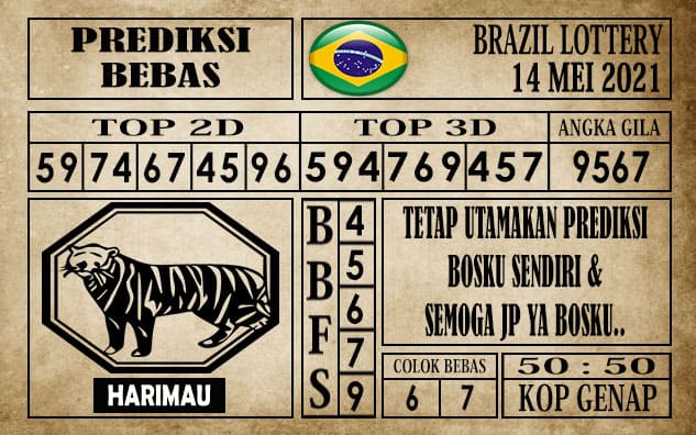 Prediksi Brazil Lottery Hari Ini 14 Mei 2021