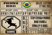 Prediksi Brazil Lottery Hari Ini 27 Mei 2021