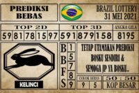 Prediksi Brazil Lottery Hari Ini 31 Mei 2021