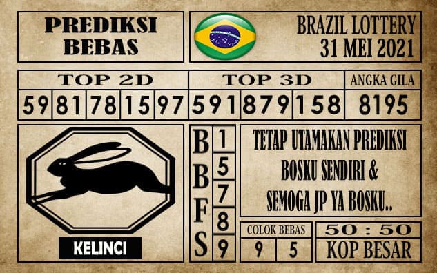 Prediksi Brazil Lottery Hari Ini 31 Mei 2021