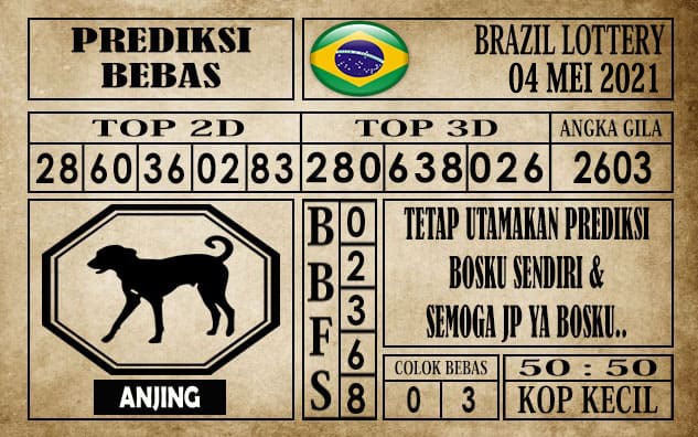Prediksi Brazil Lottery Hari Ini 04 Mei 2021