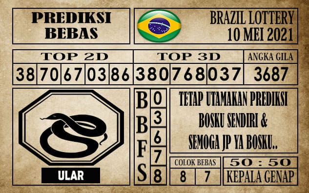 Prediksi Brazil Lottery Hari Ini 10 Mei 2021