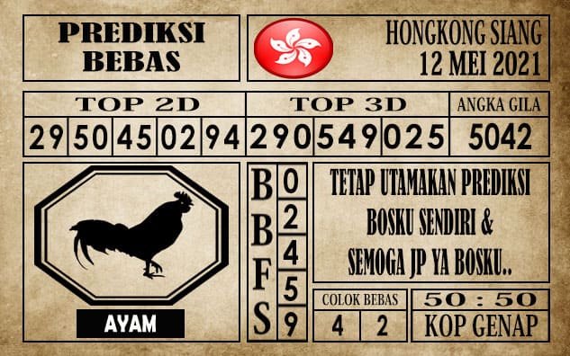 Prediksi Hongkong Siang Hari ini 12 Mei 2021