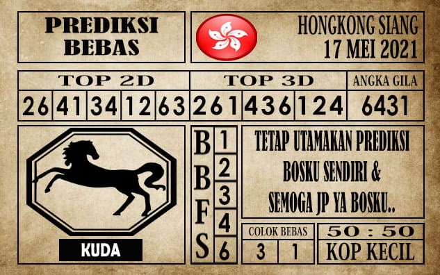 Prediksi Hongkong Siang Hari ini 17 Mei 2021