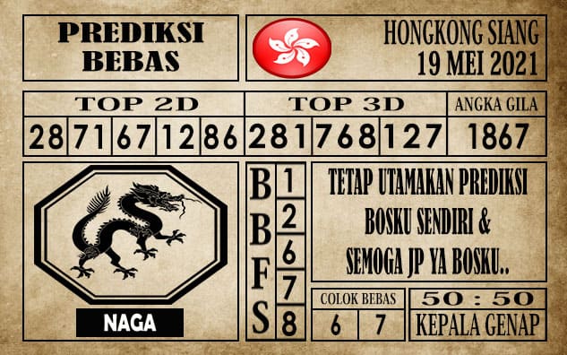 Prediksi Hongkong Siang Hari ini 19 Mei 2021
