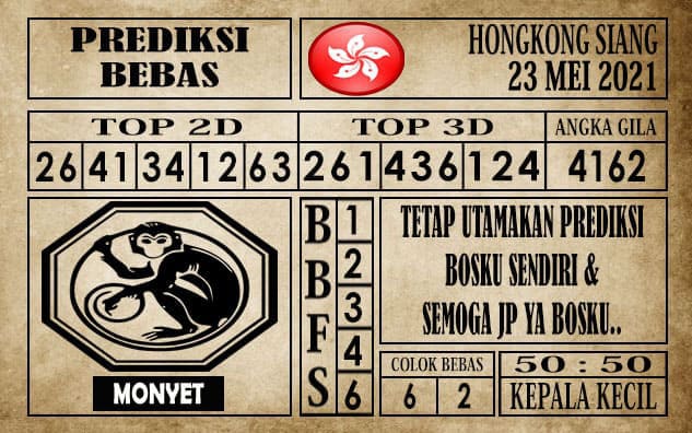 Prediksi Hongkong Siang Hari ini 23 Mei 2021