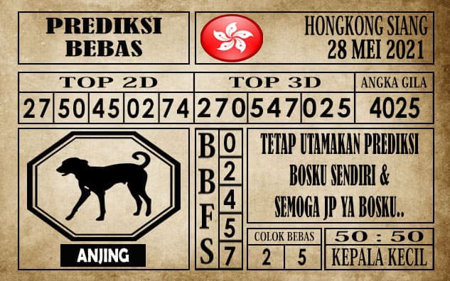 Prediksi Hongkong Siang Hari ini 28 Mei 2021