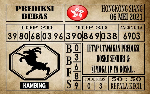 Prediksi Hongkong Siang Hari ini 06 Mei 2021