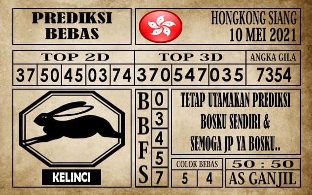 Prediksi Hongkong Siang Hari ini 10 Mei 2021