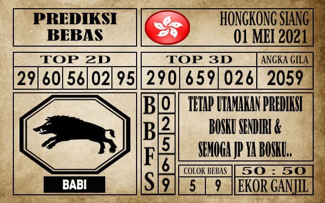 Prediksi Hongkong Siang Hari ini 01 Mei 2021