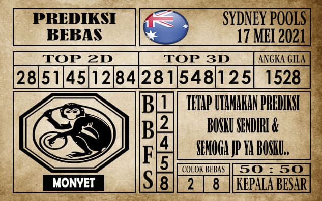 Prediksi Sydney Pools Hari ini 17 Mei 2021