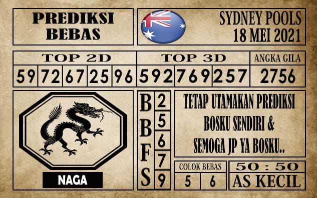 Prediksi Sydney Pools Hari ini 18 Mei 2021