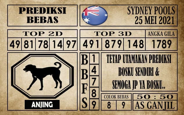 Prediksi Sydney Pools Hari ini 25 Mei 2021