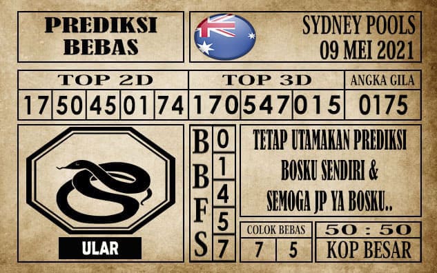 Prediksi Sydney Pools Hari ini 09 Mei 2021