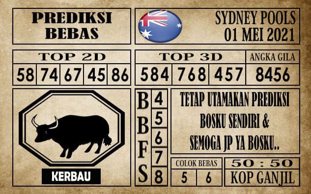 Prediksi Sydney Pools Hari ini 01 Mei 2021