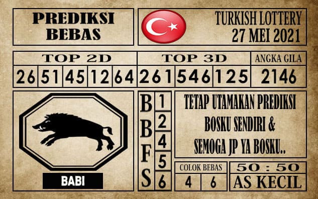 Prediksi Turkish Lottery Hari ini 27 Mei 2021