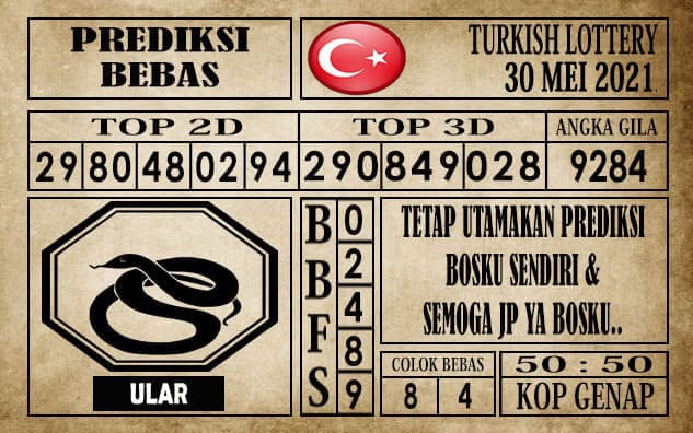Prediksi Turkish Lottery Hari ini 30 Mei 2021