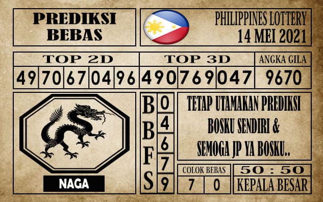 Prediksi Filipina PCSO Hari Ini 14 Mei 2021