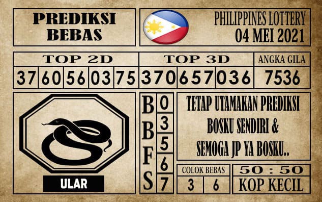 Prediksi Filipina PCSO Hari Ini 04 Mei 2021