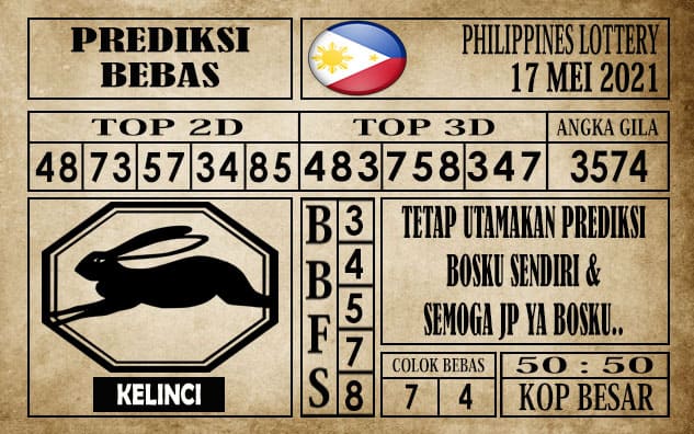 Prediksi Filipina PCSO Hari Ini 17 Mei 2021