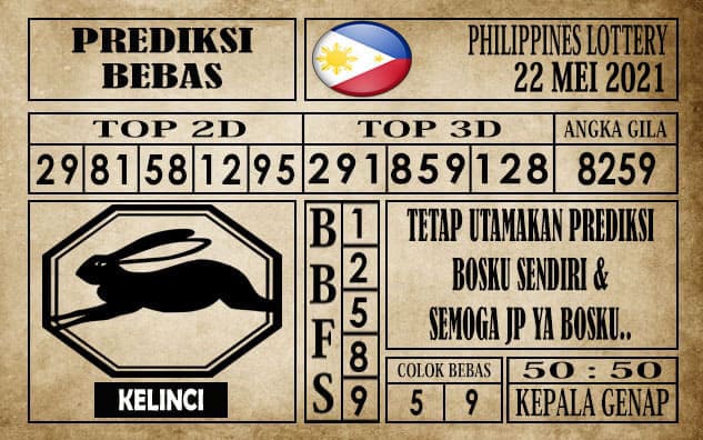 Prediksi Filipina PCSO Hari Ini 22 Mei 2021