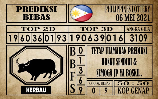 Prediksi Filipina PCSO Hari Ini 06 Mei 2021