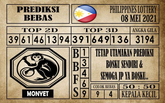 Prediksi Filipina PCSO Hari Ini 08 Mei 2021