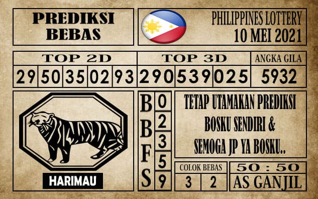 Prediksi Filipina PCSO Hari Ini 10 Mei 2021