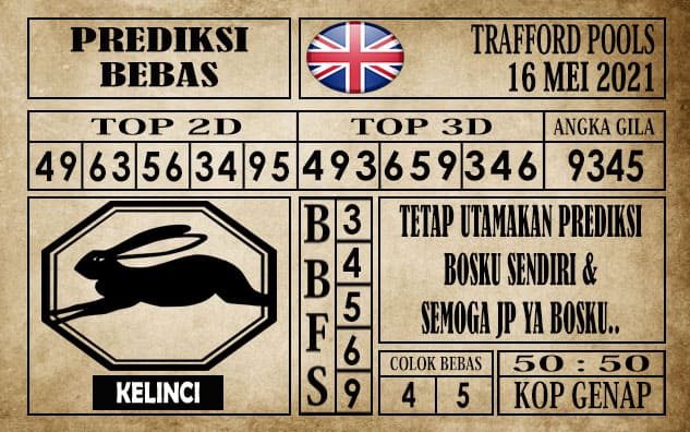 Prediksi Trafford Pools Hari Ini 16 Mei 2021
