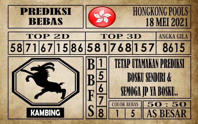 Prediksi Hongkong Pools Hari Ini 18 Mei 2021