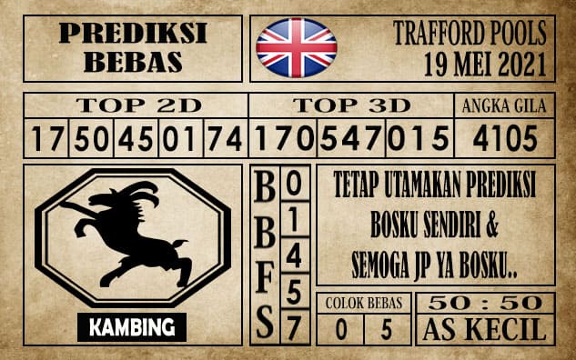 Prediksi Trafford Pools Hari Ini 19 Mei 2021