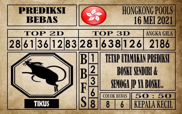 Prediksi Hongkong Pools Hari Ini 16 Mei 2021