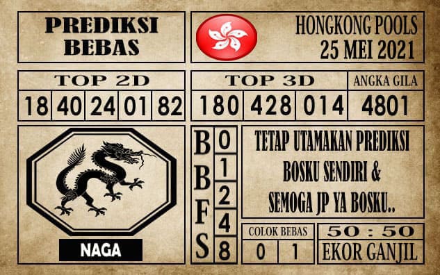 Prediksi Hongkong Pools Hari Ini 25 Mei 2021