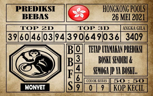 Prediksi Hongkong Pools Hari Ini 26 Mei 2021