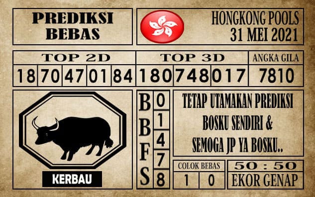 Prediksi Hongkong Pools Hari Ini 31 Mei 2021
