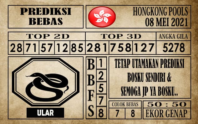 Prediksi Hongkong Pools Hari Ini 08 Mei 2021