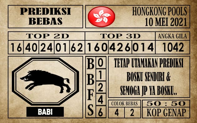 Prediksi Hongkong Pools Hari Ini 10 Mei 2021