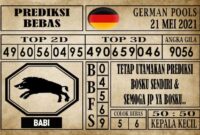 Prediksi Germany Hari Ini 21 Mei 2021