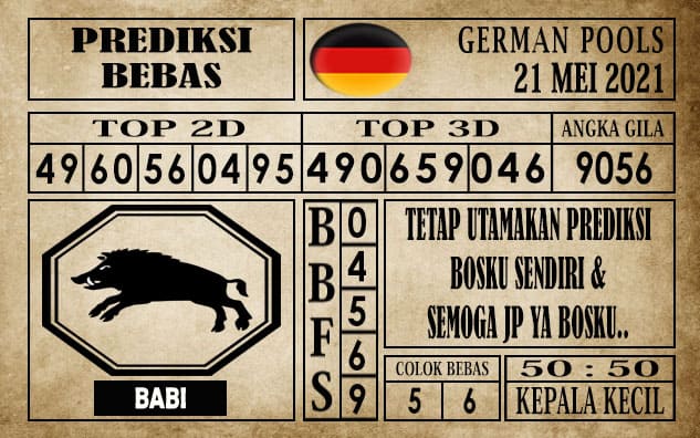 Prediksi Germany Hari Ini 21 Mei 2021