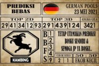 Prediksi Germany Hari Ini 23 Mei 2021