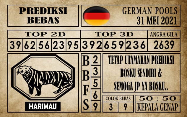 Prediksi Germany Hari Ini 31 Mei 2021