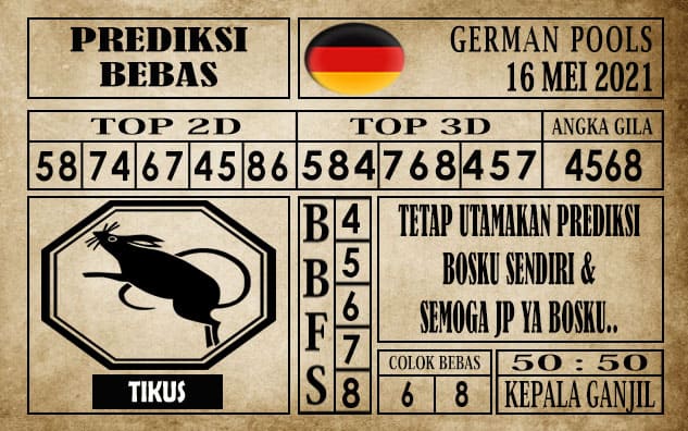 Prediksi Germany Hari Ini 16 Mei 2021