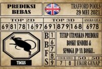 Prediksi Trafford Pools Hari Ini 29 Mei 2021
