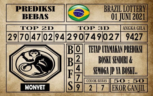 Prediksi Brazil Lottery Hari Ini 01 Juni 2021