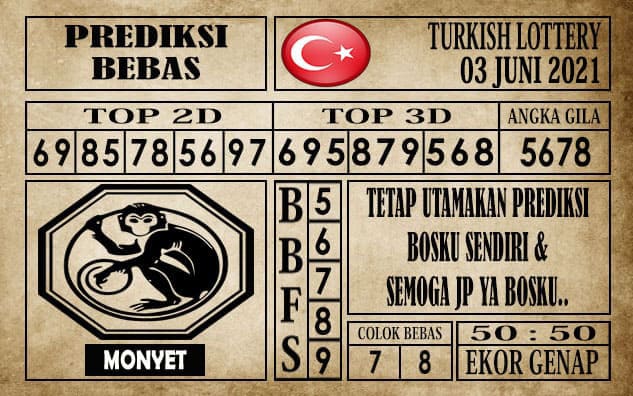 Prediksi Turkish Lottery Hari ini 03 Juni 2021